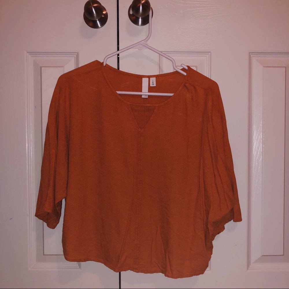 Burnt orange blouse